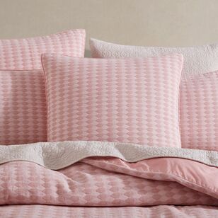 Platinum Frankie Quilt Cover Set Blush