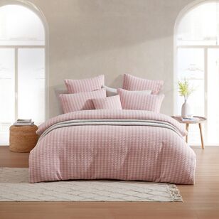 Platinum Frankie Quilt Cover Set Blush