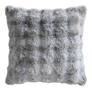 Logan & Mason Platinum Faux Fur Cushion Grey 50 x 50 cm
