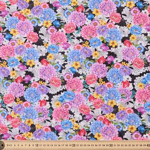 Beatrice Floral 112 cm Cotton Poplin Fabric Multicoloured 112 cm