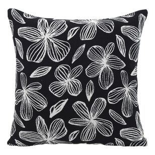 KOO Khloe Tapestry Jacquard Cushion Black 50 x 50 cm