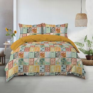 Emerald Hill Retro Quilt Cover Set Orange