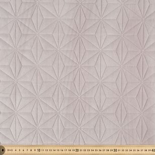 Geometric Pinsonic 145 cm Velvet Fabric Silver 145 cm