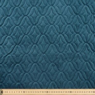 Baroque Pinsonic 145 cm Velvet Fabric Teal 145 cm