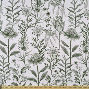 Josephine Cotton Canvas 150 cm Printed Decorator Fabric Forest 150 cm