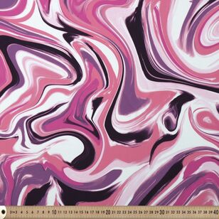 Retro Oil Slick 145 cm Crepe Fabric Multicoloured 145 cm
