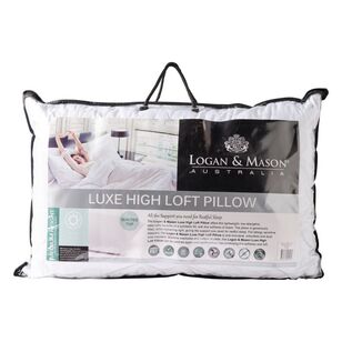 Logan & Mason Luxe High Loft Pillow White Standard