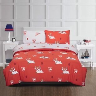 AFL Sydney Swans Quilt Cover Set Red