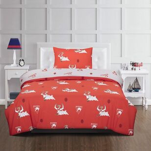 AFL Sydney Swans Quilt Cover Set Red