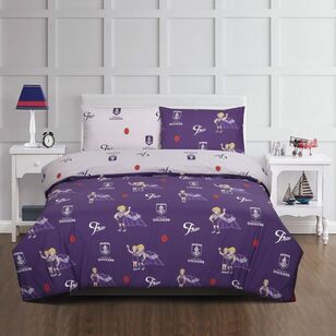 AFL Fremantle Quilt Cover Set Navy