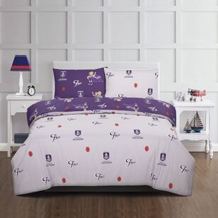 AFL Fremantle Quilt Cover Set Navy