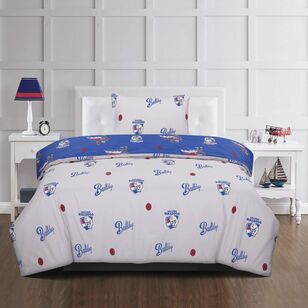 AFL Western Bulldogs Quilt Cover Set Blue