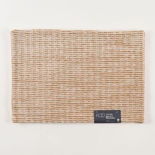 KOO Chenille Placemat 2 Pack Rust 33 x 48 cm