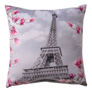 Brampton House Eiffel Tower Cushion Grey 45 x 45 cm