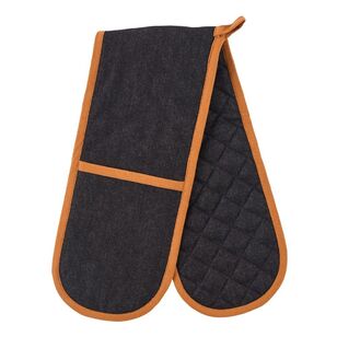 Culinary Co By Manu Double Oven Mitt Black 18 x 90 cm
