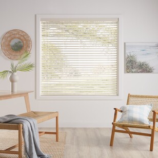 Windowshade 50 mm Faux Wood Venetian Blinds Fawn Textured