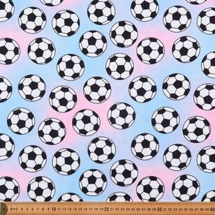 Soccer 112 cm Cotton Drill Fabric Multicoloured 112 cm