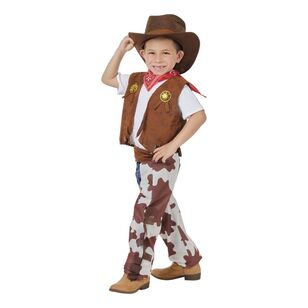 Spartys Kids Cowboy Costume Multicoloured 3 - 5 Years