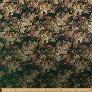 Flower Patch 140 cm Brocase Fabric Emerald 140 cm