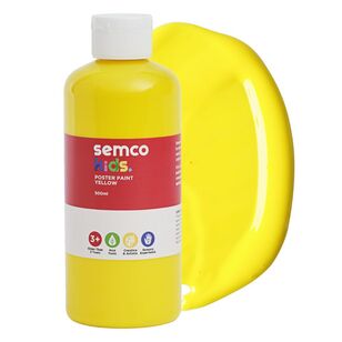Semco Kids Poster Paint Yellow 500 mL