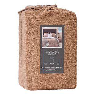 Warwick Home Colorado Boucle Quilt Cover Set Chocolate