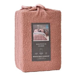 Warwick Home Colorado Boucle Quilt Cover Set Musk