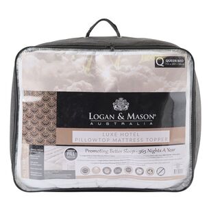 Logan & Mason Hotel Collection Mattress Topper White