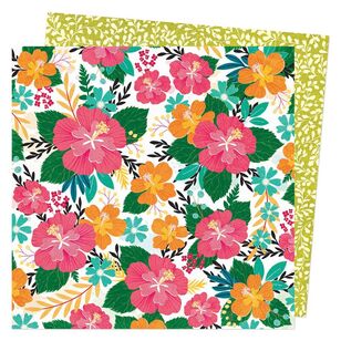 American Crafts Vicki Boutin Where To Next Tropical Garden Loose Paper Tropical Garden 12 x 12 in