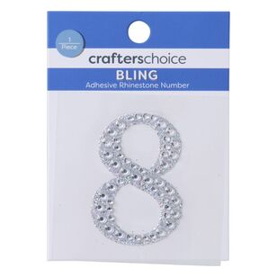 Crafters Choice Bling Adhesive Number 8 Adhesive Numer 8