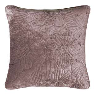 KOO Larissa Velvet Quilted Pillowcase Mauve European