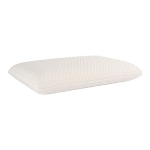 KOO Pincore Medium Profile Memory Foam Pillow White Standard
