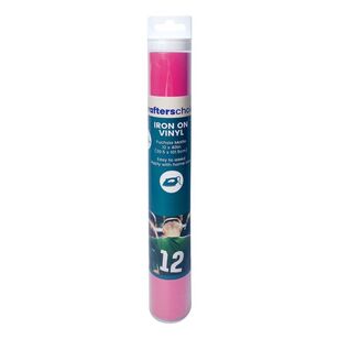 Crafters Choice Iron On Vinyl Fuschia 12 x 40 in