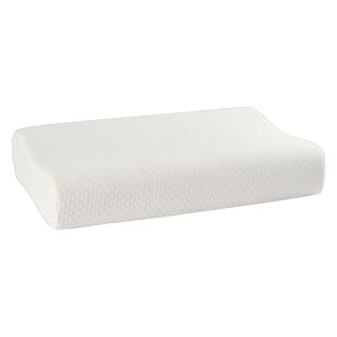Ever Rest Memory Foam Contour Pillow  White Standard