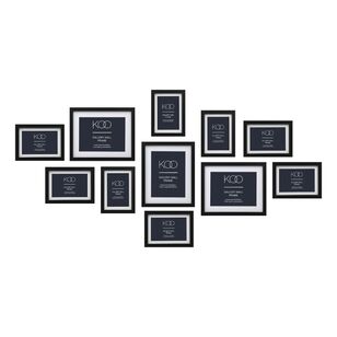 KOO 11 Pack Gallery Wall Frames Black 29.2 x 22.2 cm