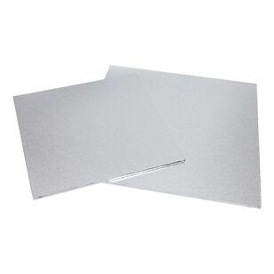 Wiltshire Square Cake Boards Set Of 2 Silver