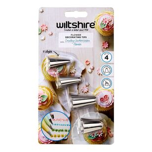 Wiltshire Flower Nozzles Set Of 4 Stainless Steel