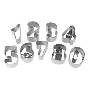 Wiltshire Number Cutter 9 Piece Set Stainless Steel