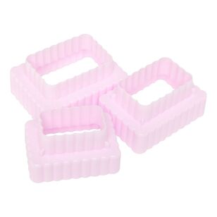 Wiltshire Dual Sided Rectangle Cutter 3 Piece Set Pink