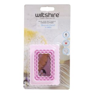 Wiltshire Dual Sided Rectangle Cutter 3 Piece Set Pink