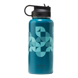 Wiltshire Large Stainless Steel Drink Bottle Blue Opal 900 mL