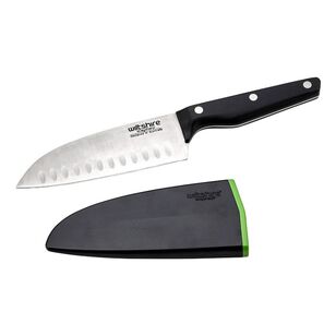 Wiltshire Staysharp Triple Rivet Santoku Knife Black & Green 15 cm