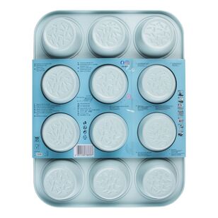 Tasty Muffin Pan Blue & Grey 12 Cup