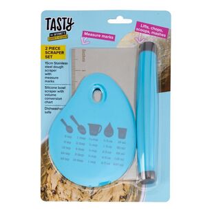 Tasty 2 Piece Scraper Set Multicoloured