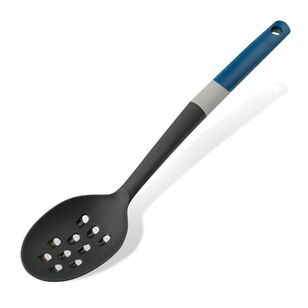 Tasty 2-in-1 Slotted Spoon and Grater Blue & Grey