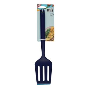 Tasty Silicone Slotted Turner Blue & Grey