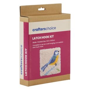 Crafters Choice Latch Hook Birdie Kit Multicoloured