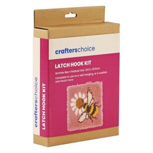 Crafters Choice Latch Hook Bumble Bee Kit Multicoloured