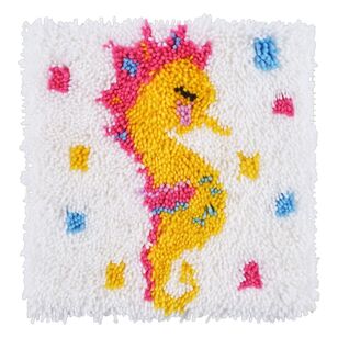 Crafters Choice Latch Hook Sea Horse Kit Multicoloured