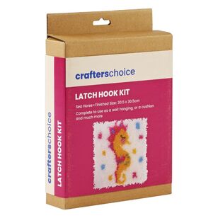 Crafters Choice Latch Hook Sea Horse Kit Multicoloured