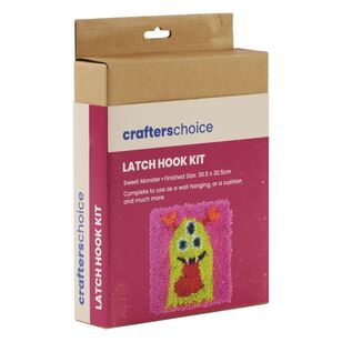 Crafters Choice Latch Hook Sweet Monster Kit Multicoloured